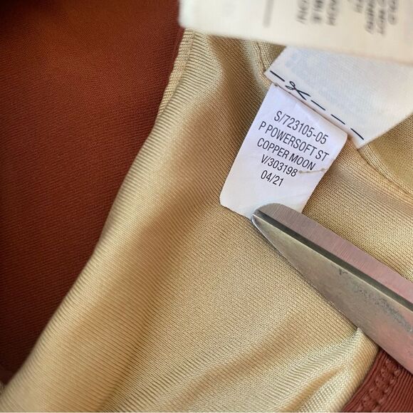 Old Navy PowerSoft Leggings and Sports Bra Set Rust 10/12 activewear workout - Picture 6 of 13